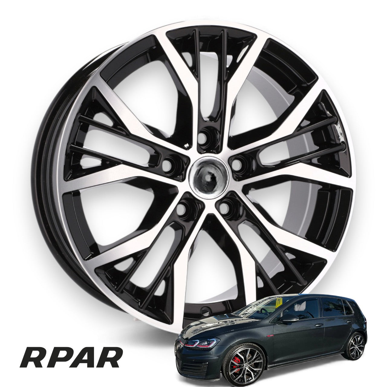 4 CERCHI 16 STYLE SANTIAGO 5X112 VW Caddy Crossgolf Golf Plus Sportsvan 7J ET45