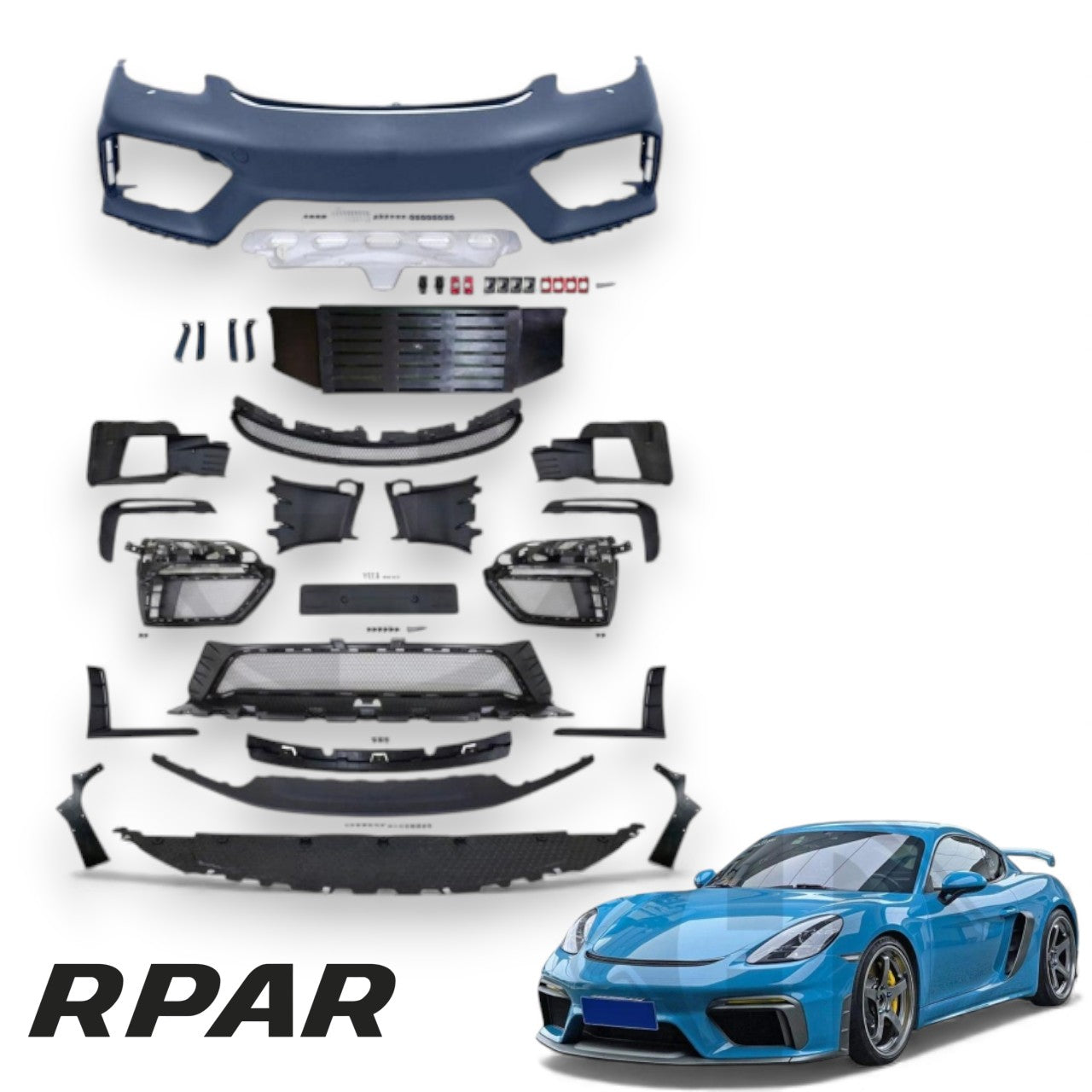 Paraurti anteriore PORSCHE CAYMAN 718 style gt4