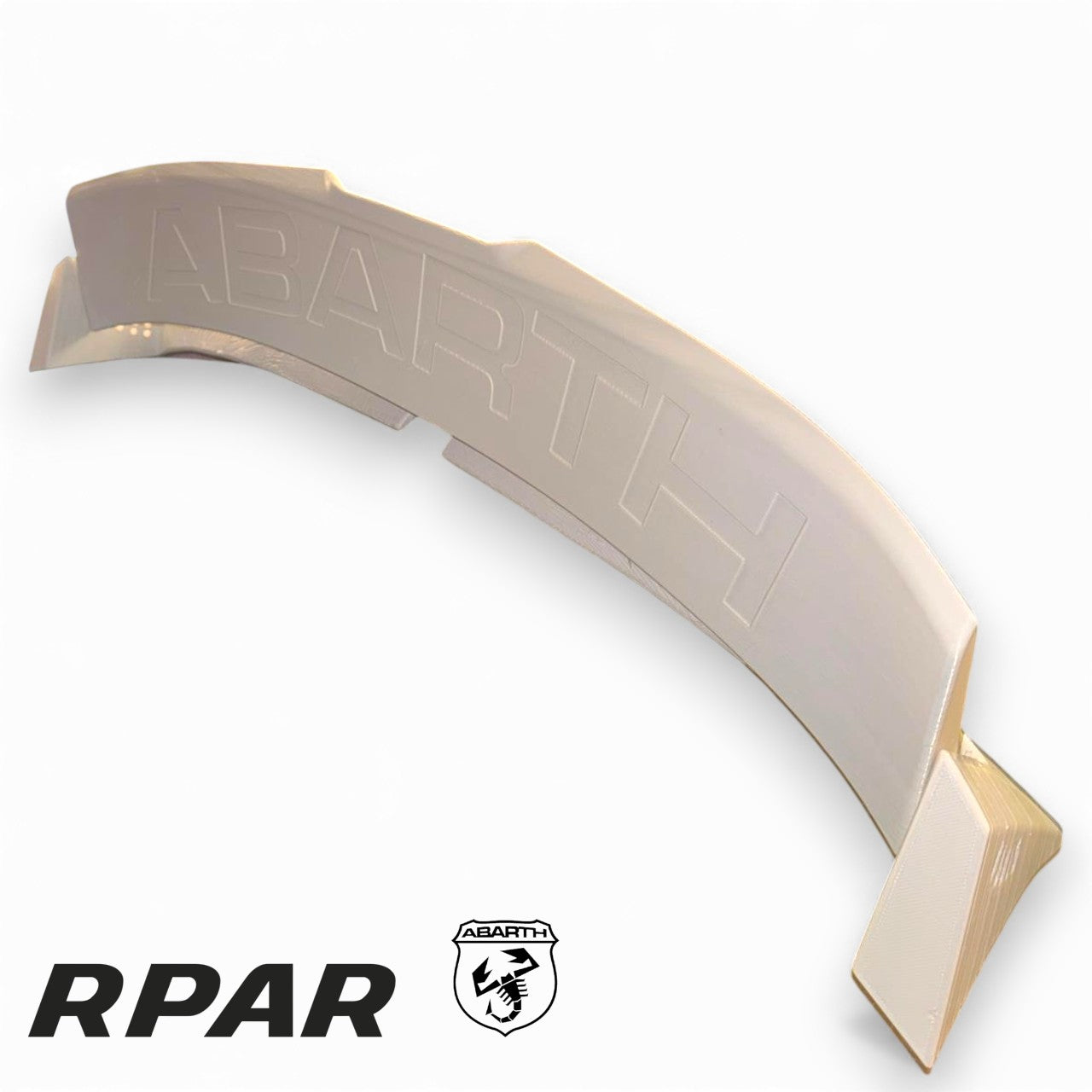 SPOILER ALETTONE 500 595 695 ABARTH 70 ANNIVERSARIO REGOLABILE REPLICA IN PLASTICA