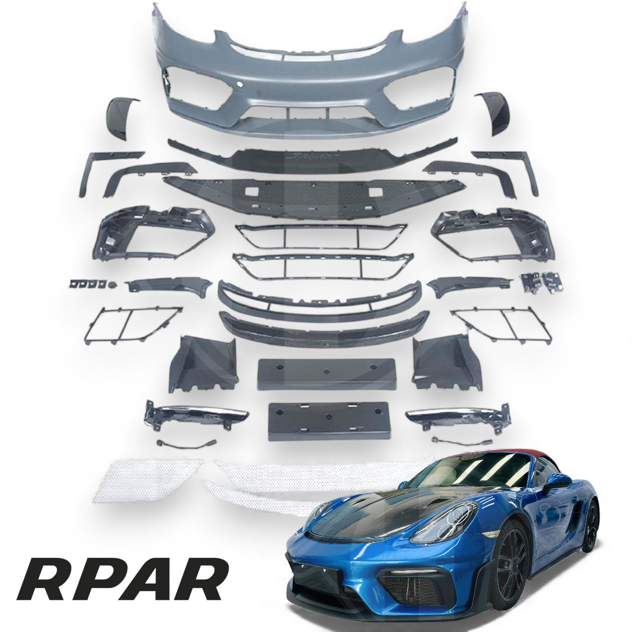 PARAURTI ANTERIORE STYLE GT4 PORSCHE CAYMAN 981C BOXSTER 981 12-16