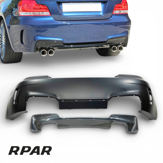 KIT PARAURTI ANTERIORE + POSTERIORE + MINIGONNE BMW E88 E82 Look M1 2007 - 2011