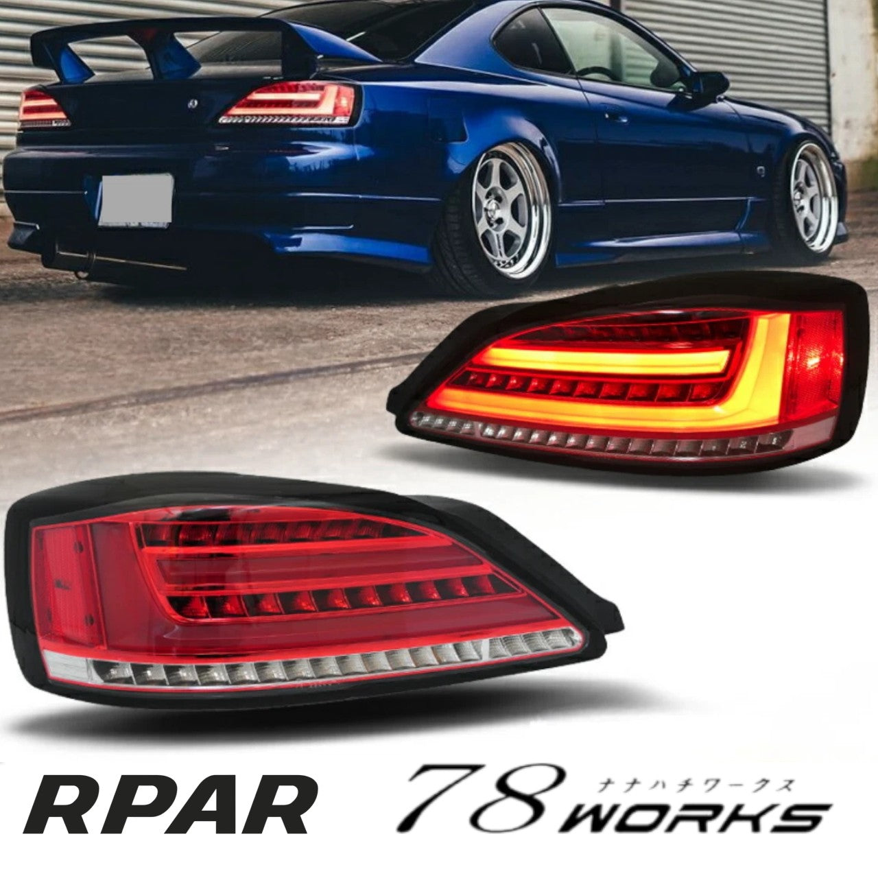 COPPIA FARI FANALI a LED 78Works per Nissan Silvia S15 - Sequenziali