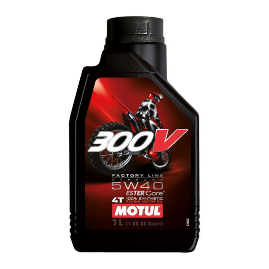 Motul 300V 4T FL Off Road 5W40 Motorcycle Engine Oil (1L)