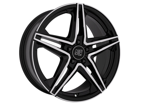 MSW 31 19x8" 5x112 ET34, Gloss Black, Machined Spokes