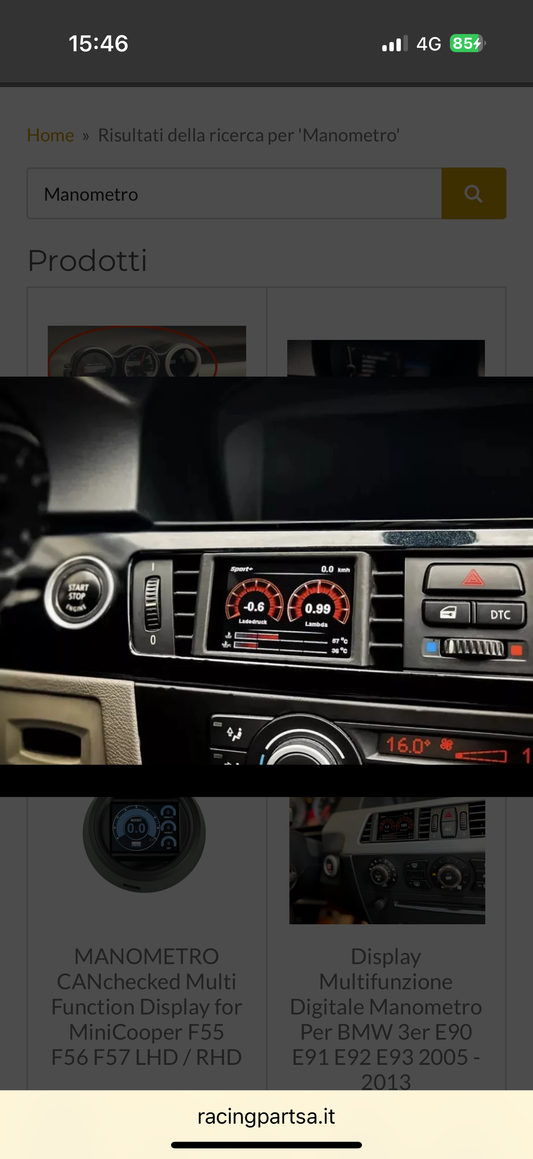 Display  CANchecked Multifunzione Digitale Manometro Per BMW 3er E90 E91 E92 E93 2005 - 2013