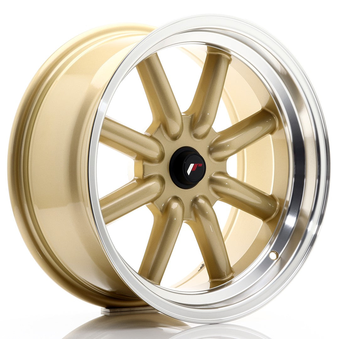 Japan Racing JR-19 17x8" (4 & 5 hole custom PCD) ET-20-0, Gold