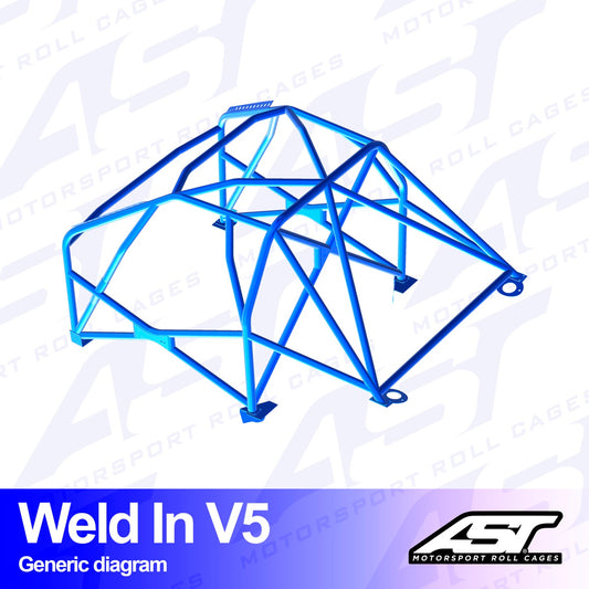 AST Rollcages V5 Weld-In 8-Point Roll Cage for Porsche 911 996 4WD