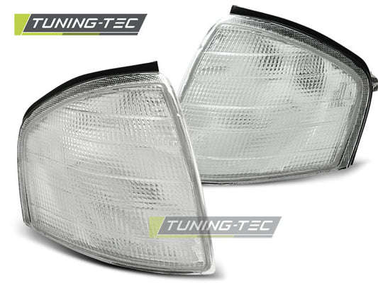 COPPIA FRECCE ANTERIORI MERCEDES CLASSE C W202 1993 2000 BIANCHE