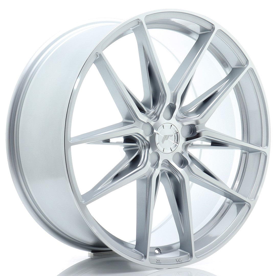Japan Racing JR-44 21x9" (5 hole custom PCD) ET20-40, Machined Silver
