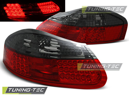 FARI FANALI POSTERIORI A LED ROSSO FUMO per PORSCHE BOXSTER 96-04