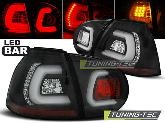 Coppia di Fari Posteriori LED VW GOLF 5 2003 2009 BLACK NERI