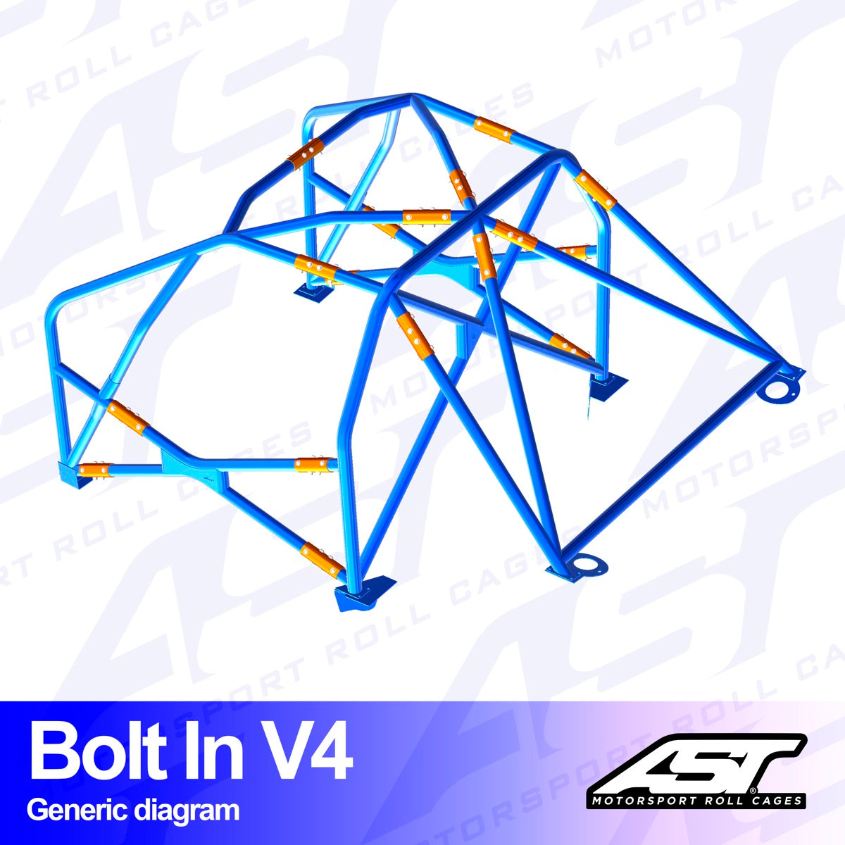 AST Rollcages V4 Bolt-In 6-Point Roll Cage for Mazda MX-5 NA - FIA