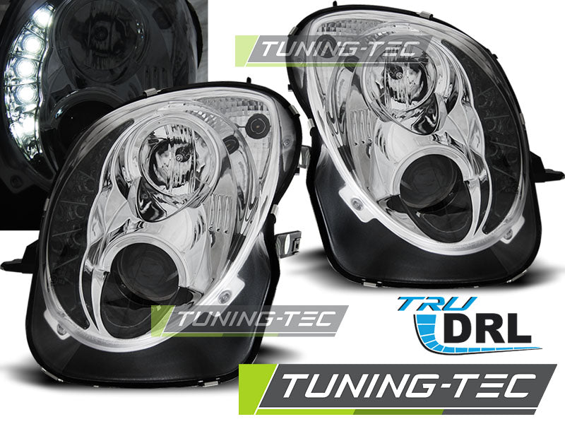 Coppia di Fari Anteriori LED DRL Inside per Alfa Romeo MITO 2008 NERO O CROMO