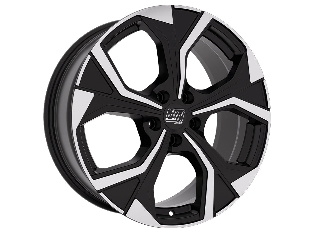 MSW 43 19x8" 5x108 ET40, Gloss Black, Machined Spokes