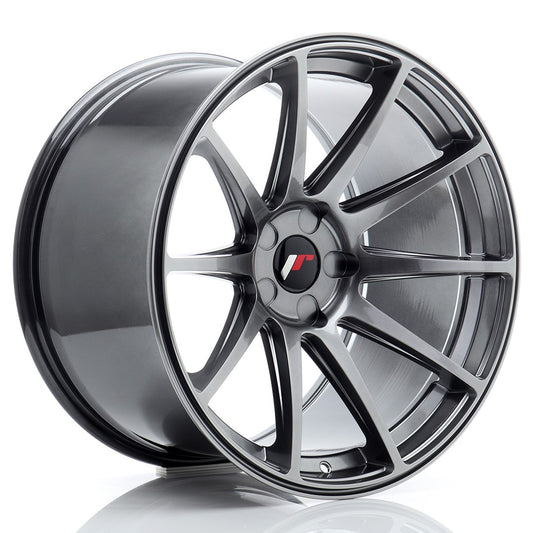 Japan Racing JR-11 Extreme Concave 19x11" (5 hole custom PCD) ET15-25, Hyper Black