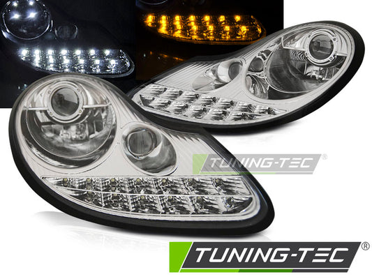 COPPIA FARI ANTERIORI LED PORSCHE BOXTER 911 996 dal 1996 al 2004