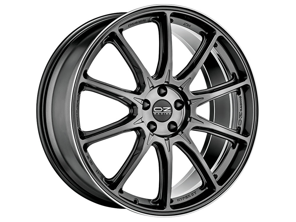 OZ Hyper XT HLT 21x9.5" 5x130 ET46, Star Graphite, Diamond Lip