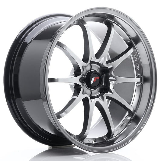 Japan Racing JR-5 19x9.5" (5 hole custom PCD) ET12-36, Hyper Black