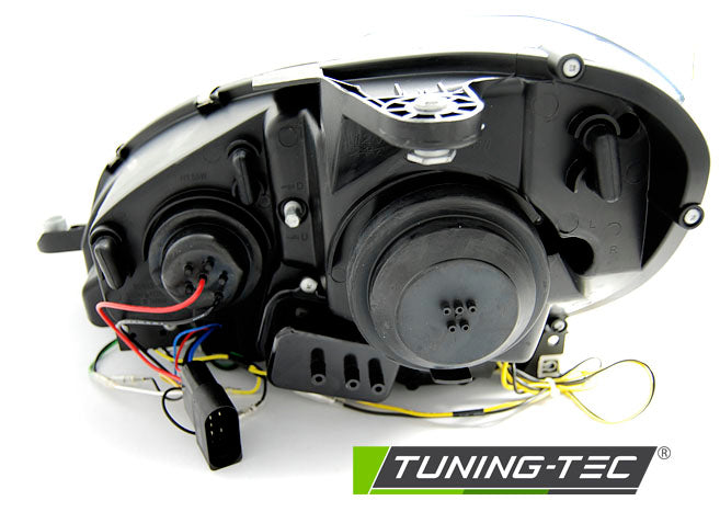 COPPIA FARI FANALI LENTICOLARI ANTERIORI MERCEDES W204 2011-2014 LED LIGHT TUBE