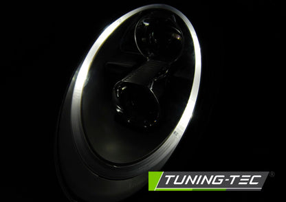 COPPIA FARI FANALI ANTERIORI XENON LED ARGENTO per PORSCHE 911 (997) 04-09