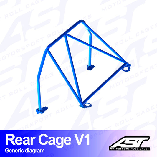 AST Rollcages V1 Bolt-In Rear Roll Cage for Mazda MX-5 NA