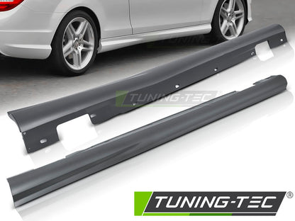 COPPIA MINIGONNE AMG LOOK MERCEDES CLASSE C W204 coupe DA 2011 a 2014