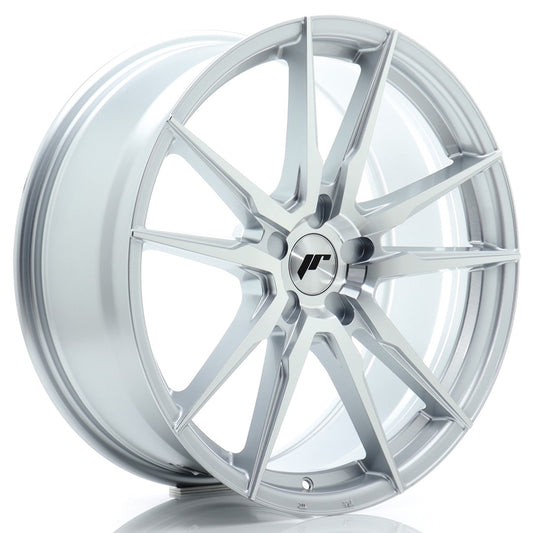 Japan Racing JR-21 20x8.5" (5 hole custom PCD) ET20-45, Machined Silver