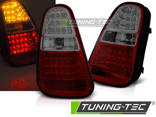 FARI FANALI POSTERIORI MINI COOPER R50 /R52 /R53 04-06 RED SMOKE LED fumè