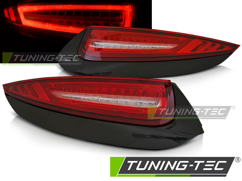 FARI FANALI POSTERIORI LED TAIL LIGHTS RED WHITE PORSCHE 911 997 09-12