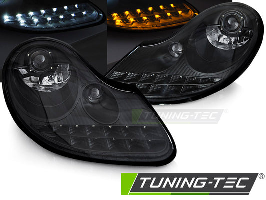 COPPIA FARI ANTERIORI CON LED PORSCHE BOXTER 911 996 dal 1996 al 2004