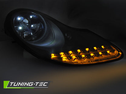 COPPIA FARI ANTERIORI CON LED PORSCHE BOXTER 911 996 dal 1996 al 2004