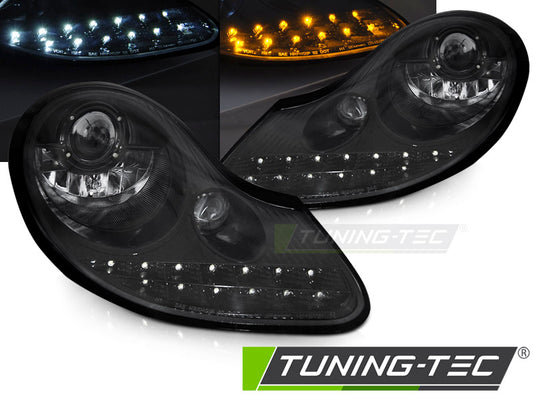 FARI ANTERIORI CON LED PORSCHE BOXTER / 911 996 dal 1996 al 2004