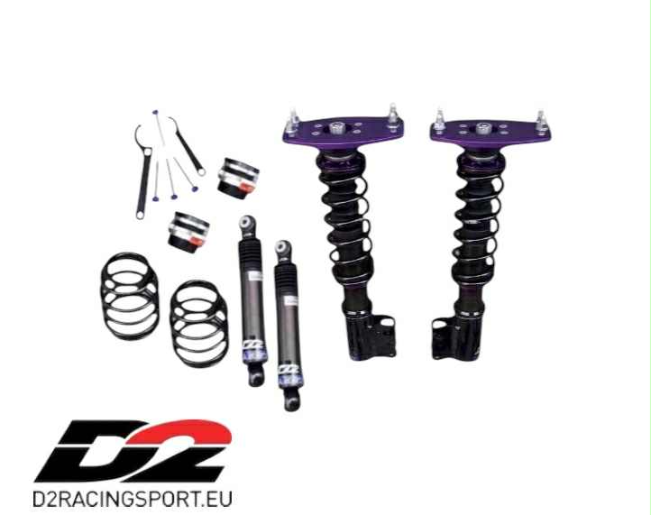 Assetto a ghiera completo ammortizzatori coilover  D2 SPORT per Fiat Punto GT 1993 - 1999