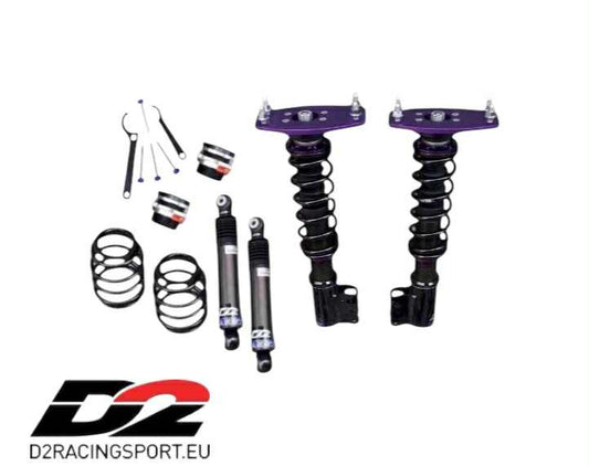 Assetto a ghiera completo ammortizzatori coilover  D2 SPORT per Fiat Punto GT 1993 - 1999