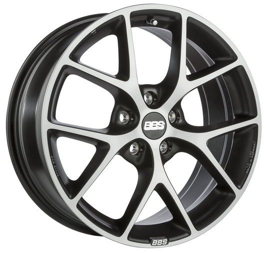 BBS SR 17x7.5" 5x114.3 ET42, Black Diamond Cut (SR008)