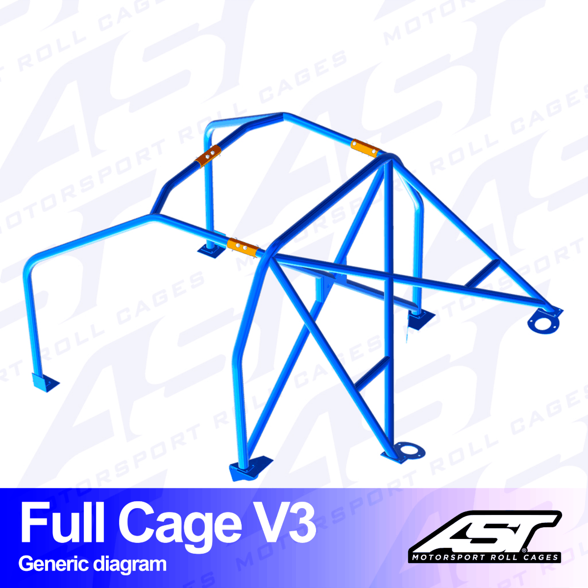 AST Rollcages V3 Removable Bolt-In 6-Point Roll Cage for Scion FR-S