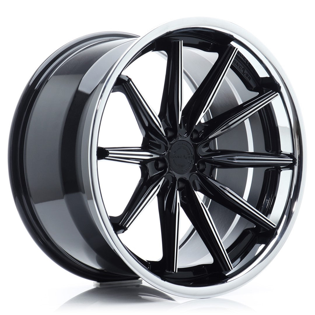 Concaver CVR8 21x10.5" (5 hole custom PCD) ET10-46, Black Diamond Cut