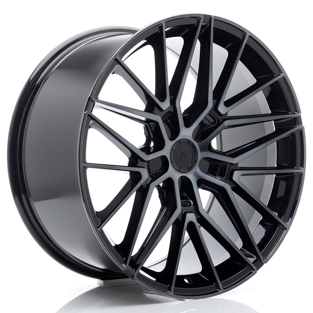 Japan Racing JR-38 20x9.5" (5 hole custom PCD) ET22-40, Flat Black, Tinted Face