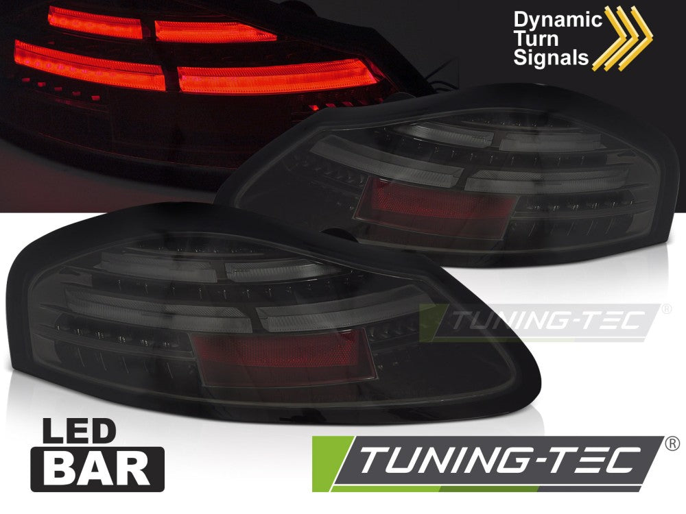 FARI FANALI POSTERIORI A BARRA LED SMOKE SEQ per PORSCHE BOXSTER 986 96-0
