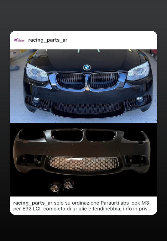 Paraurti Anteriore  BMW E92 E93 LCI 10-13 LOOK M3