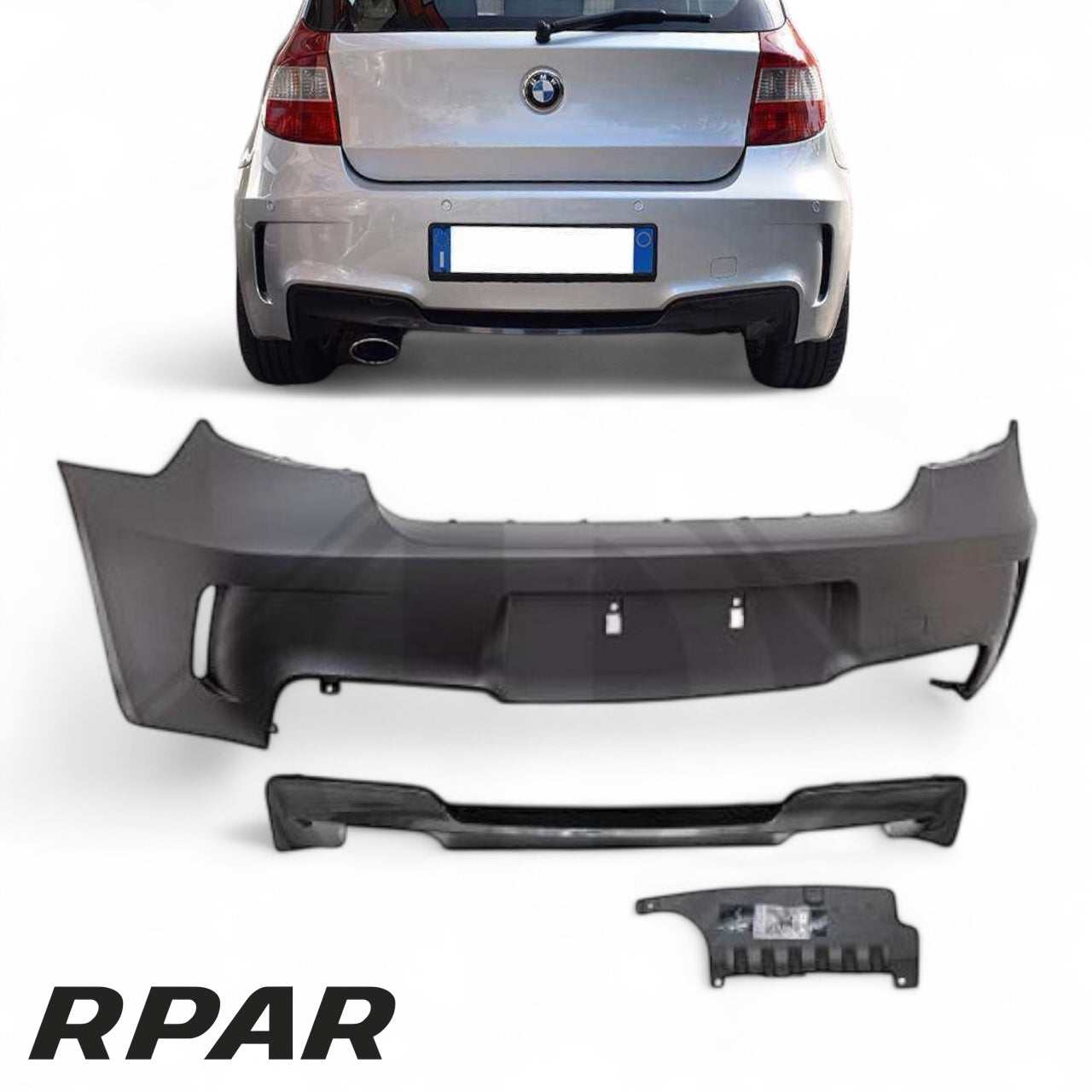 1723 PARAURTI POSTERIORE ADATTO PER BMW SERIE 1 E87 E81 2004-2011 LOOK M1