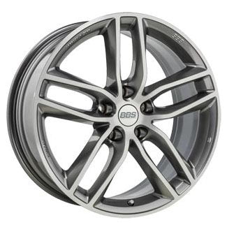 BBS SX 20x9" 5x112 ET30, Platinum Silver / Machined