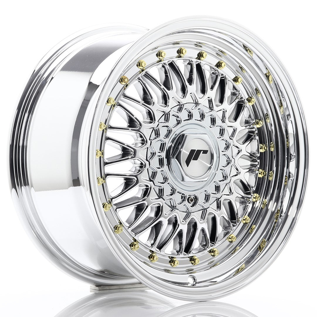 Japan Racing JR-9 16x8" 4x100/108 ET25, Chrome / Titanium