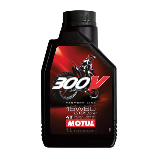 Motul 300V 4T FL Off Road 15W60 Motorcycle Engine Oil (1L)