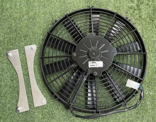 Ventola Maggiorata Spall+ Staffe Fiat Punto Gt Per Radiatore Acqua Originale