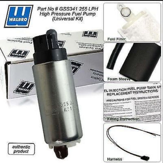 Pompa Benzina Maggiorata Walbro GSS-342 255 L/h Fiat Punto GT 1.4 Turbo