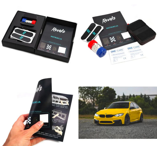 Kit Porta targa magnetico anteriore posteriore tutte le auto