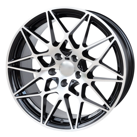 4 cerchi replica M666 19 doppia misura bmw 5x120 8,5et35 9.5et40