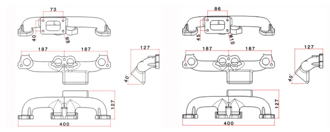 Collettore Di Scarico Ad Alte Prestazioni Fiat Punto GT Turbo Uno Turbo I.E.
