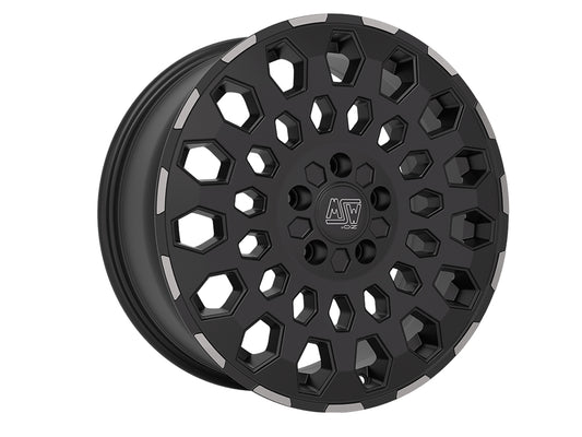 MSW 99 Van 17x8" 5x112 ET35, Matt Black Lip Polished